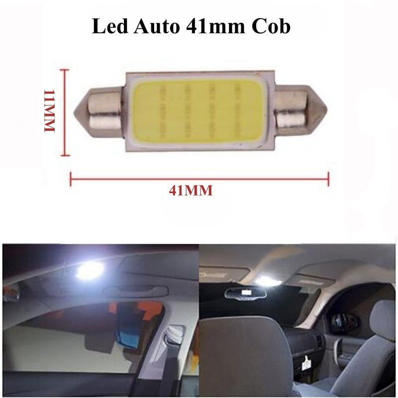LED Auto COB, Soclu Feston 41mm, Lumina Alba, Set 2 Buc
