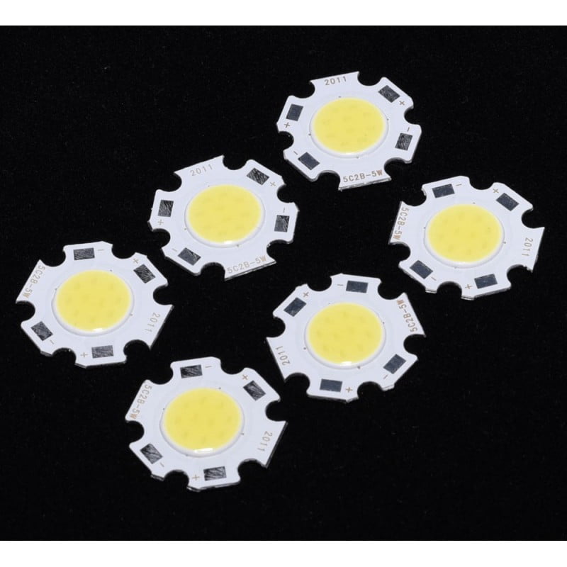 Led Cob 7W 11mm , Alb-Rece