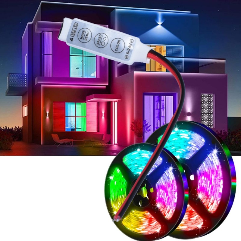 Mini-Controler Banda Led RGB, Fire