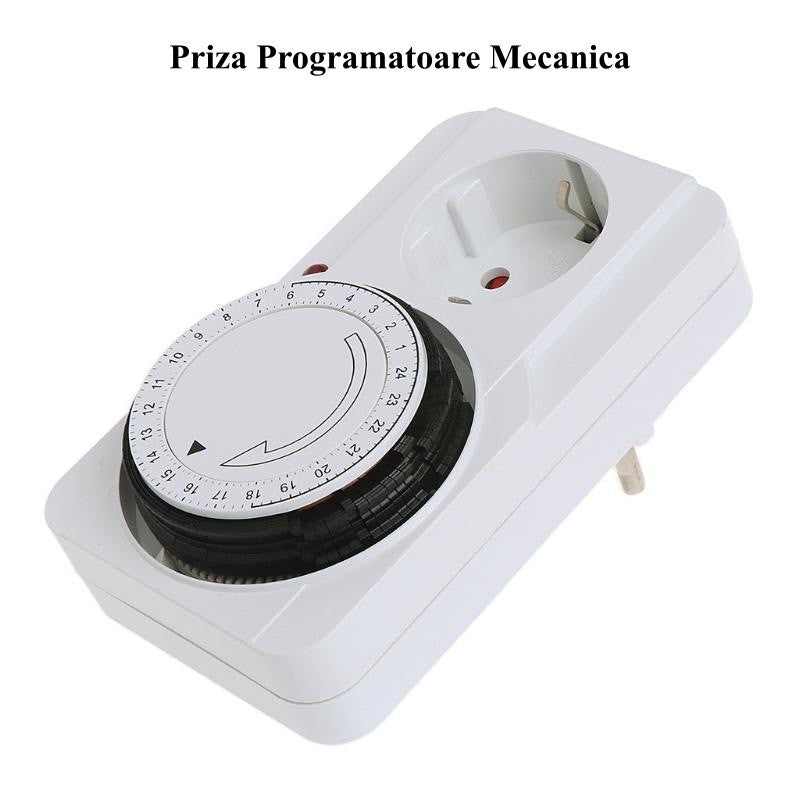 Priza Programabila Mecanica, Timer, Pornire/Oprire Curent