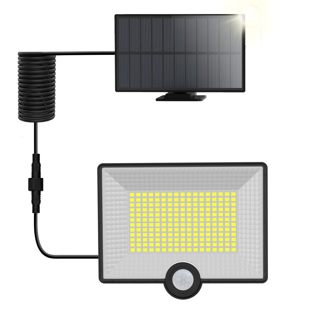 Proiector LED Solar 40W cu Senzor de Miscare si IP65 ClassLights, 204 Led-uri