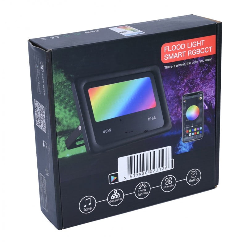 Proiector RGBW LED 40W, Android, iOS, Bluetooth