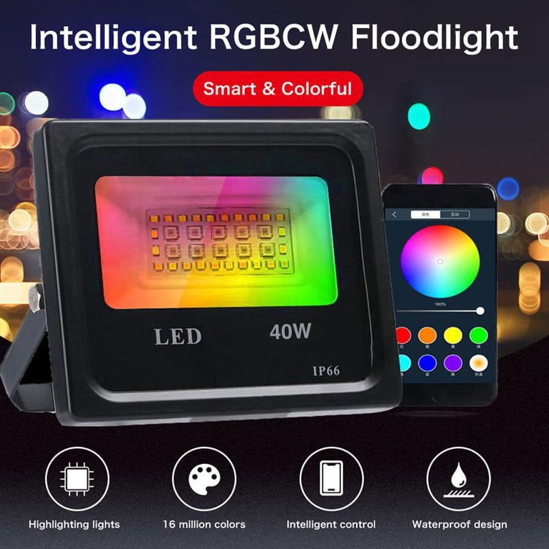 Proiector RGBW LED 40W, Android, iOS, Bluetooth