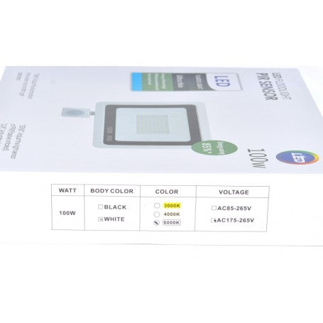 Proiector Slim LED cu Senzor 100W-220V