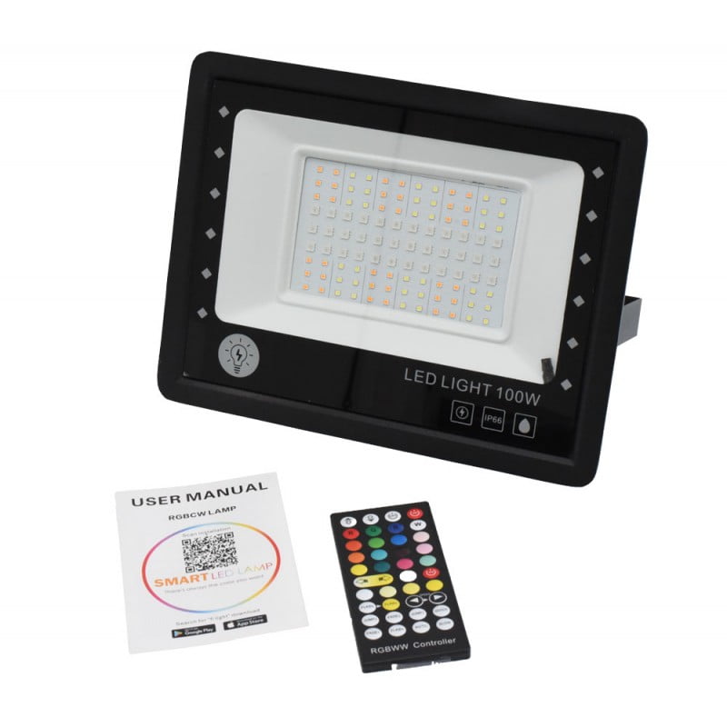 Proiector Smart RGBCW 100W cu Bluetooth și Telecomanda