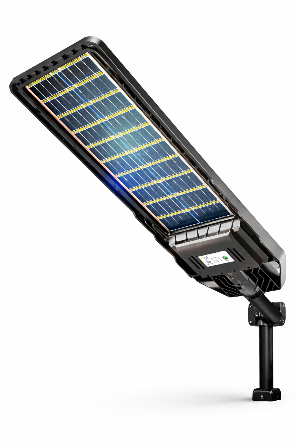 Lampa Stradala Solara 100W Bifaciala, Incarcare Dubla, Senzor si Telecomanda