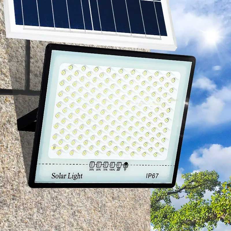Proiector Solar Led 100W, Kit Complet, Ip67