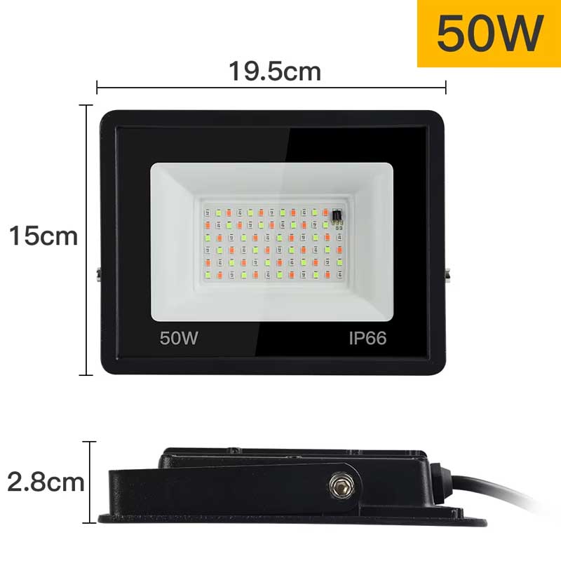 Proiector cu Led RGB - 220V, cu Telecomanda, Putere 50W ElectroAZ