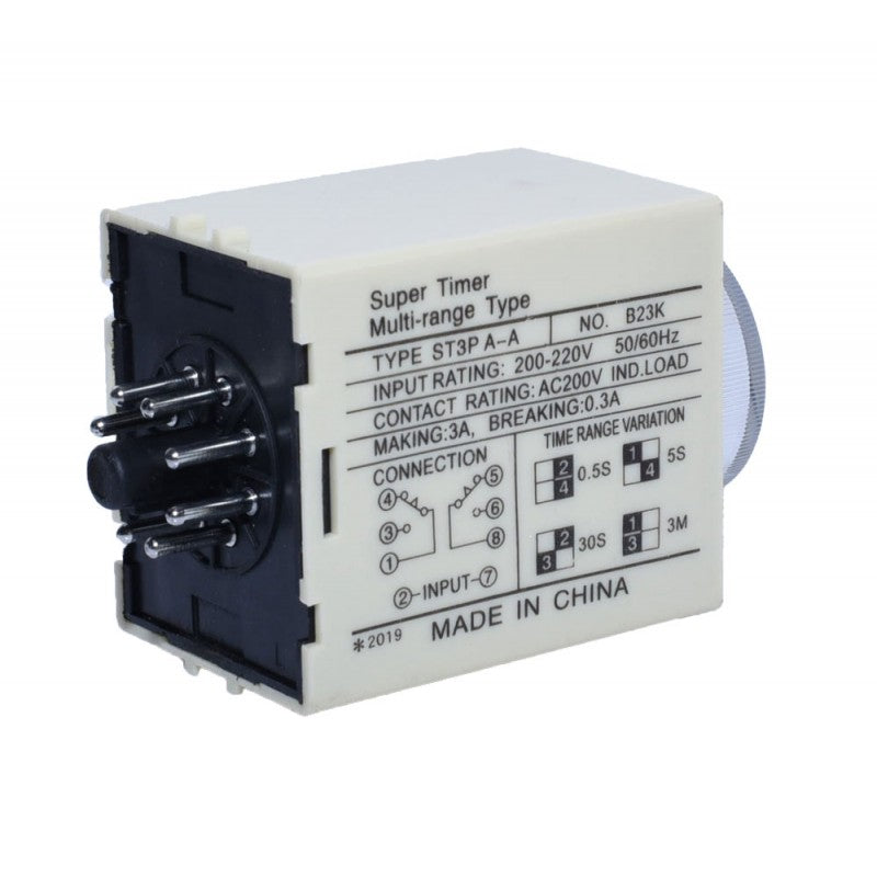Releu de timp (Temporizator mecanic) 0,5S/5S/30S/3M