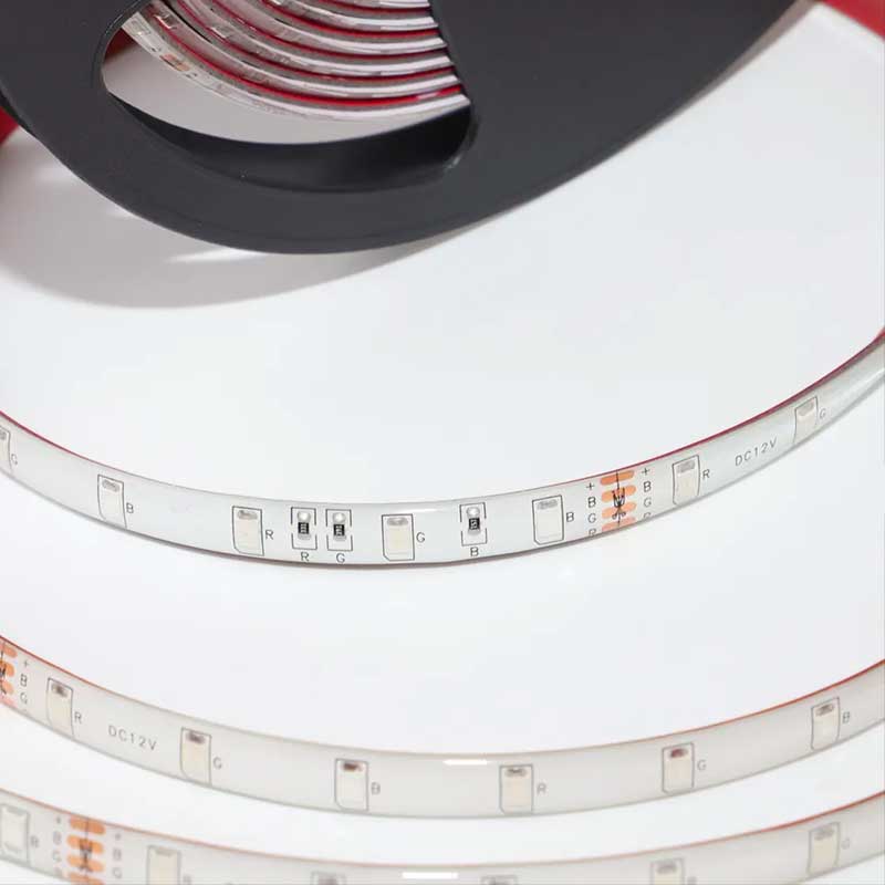 Banda LED RGB 12V, Multicolor, Interior, 60 LED, Chip LED SMD2835, Rola 5 metri, ElectroAZ