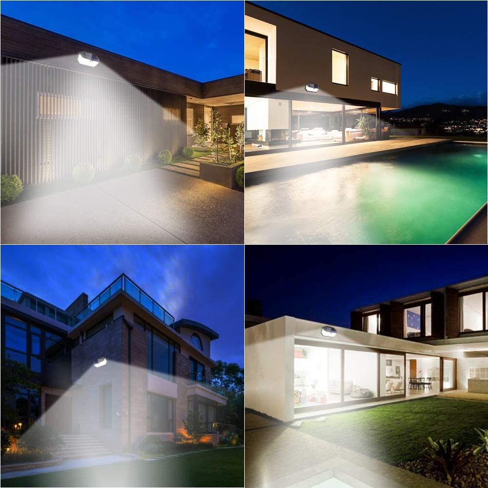 Lampa Solara de Perete cu 266 LED-uri, Senzor de Miscare si 3 Moduri de Iluminare