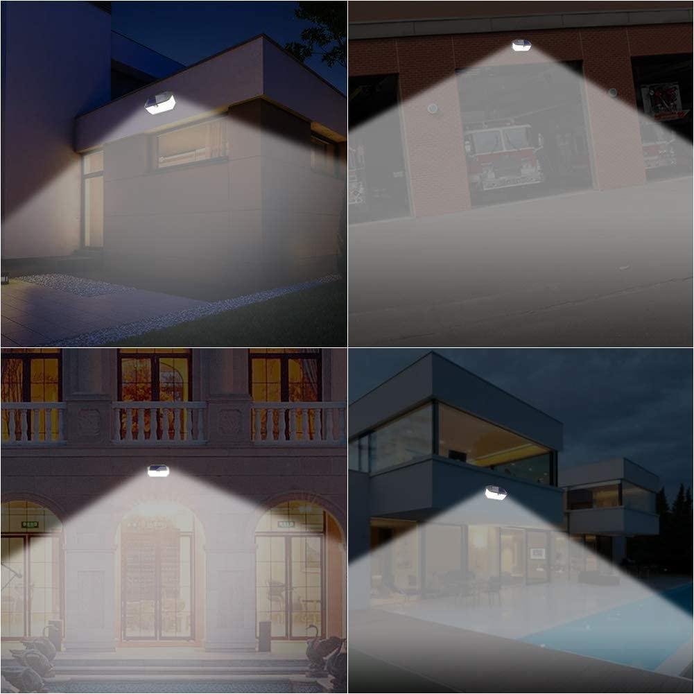 Lampa Solara de Perete cu 266 LED-uri, Senzor de Miscare si 3 Moduri de Iluminare