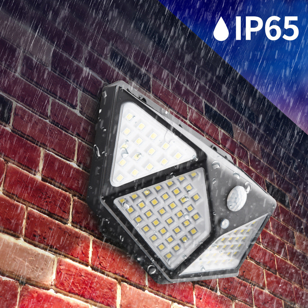 Set 4 Lampi Solare LED de Exterior, Senzor de Miscare, 3 Moduri Iluminare, IP65 Waterproof