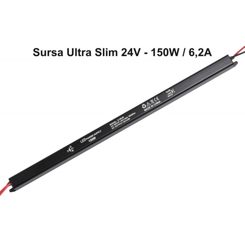 Sursa de Alimentare 24V-150W / 6,2A - Ultra Slim Black