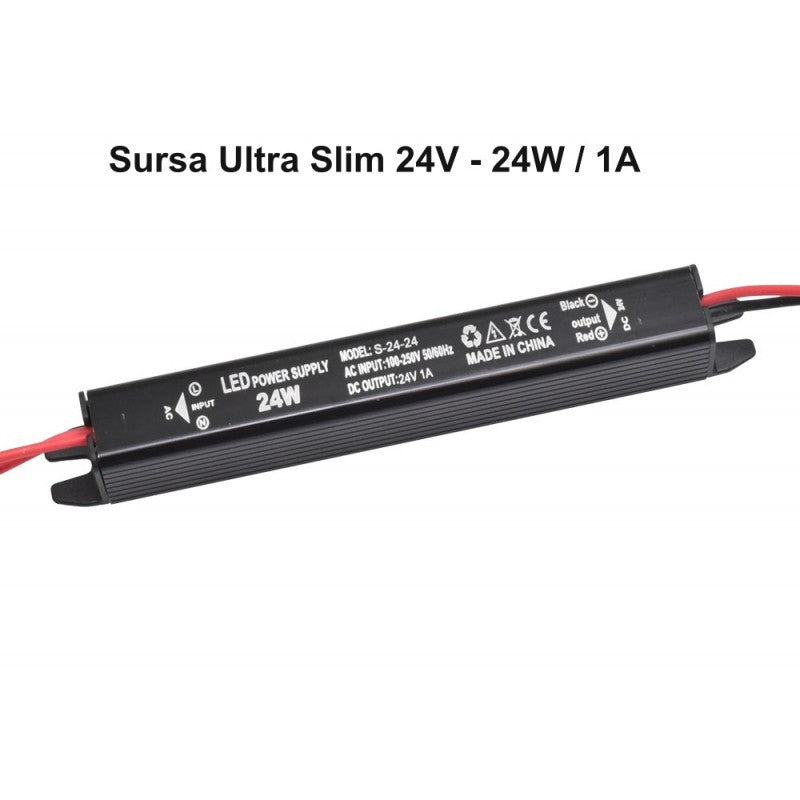 Sursa de Alimentare 24V-24W / 1A - Ultra Slim Black