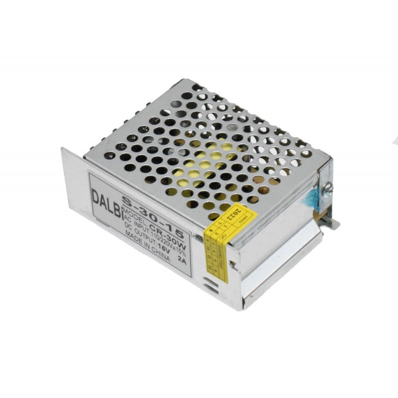Sursa de Alimentare Slim, Carcasa Metalica, 220V-15V/30W-2A