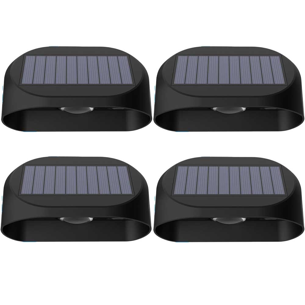 Set 4 x Lampa Solara RGBW pentru Gard si Perete ClassLights - Iluminat Decorativ Exterior