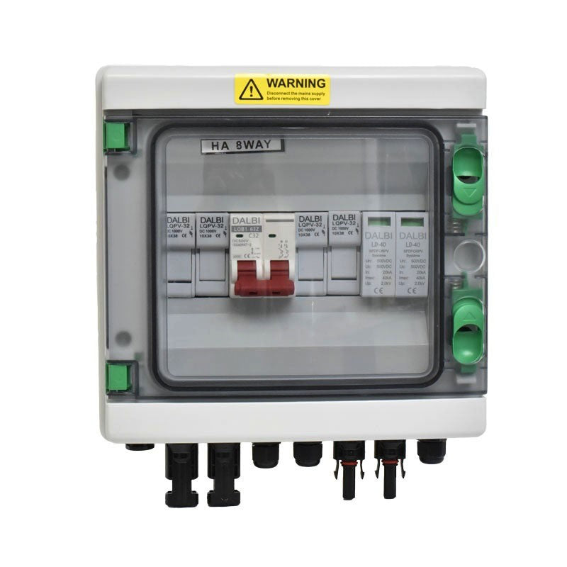 Tablou de Protectie pentru Sisteme Fotovoltaice, 2 String, 500V DC, HA8