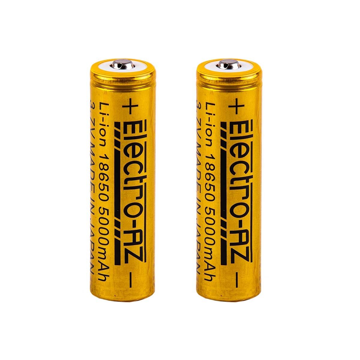 Acumulator Li-Ion tip 18650 , 5000mAh, 3.7V, set 2 bucati, terminal cu varf , ElectroAZ