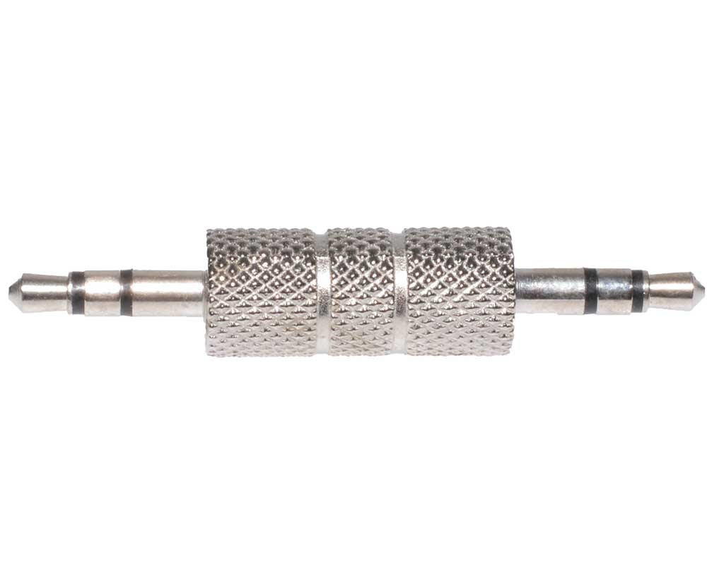 Adaptor Jack 3,5mm Tata-Tata, Argintiu