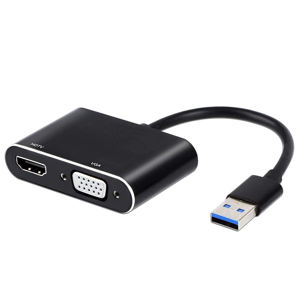 Adaptor de la USB la VGA+HDMI, Compatibil Macbook, 1080p, ElectroAZ