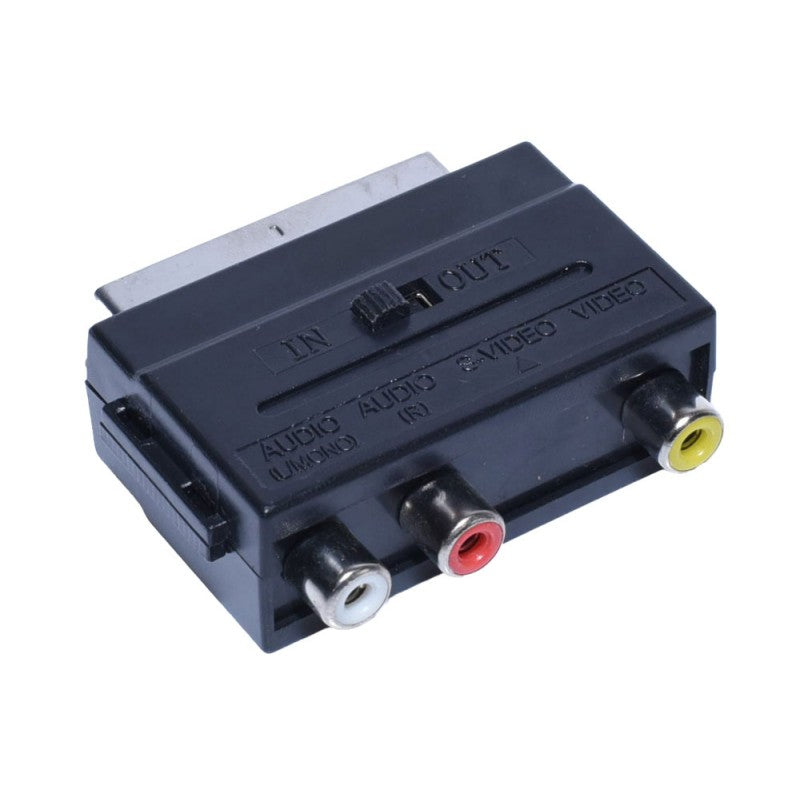 Adaptor Scart - 3RCA cu Intrerupator