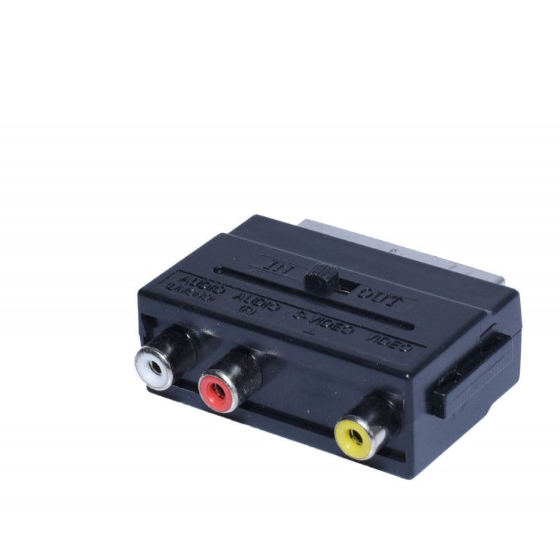 Adaptor Scart - 3RCA cu Intrerupator