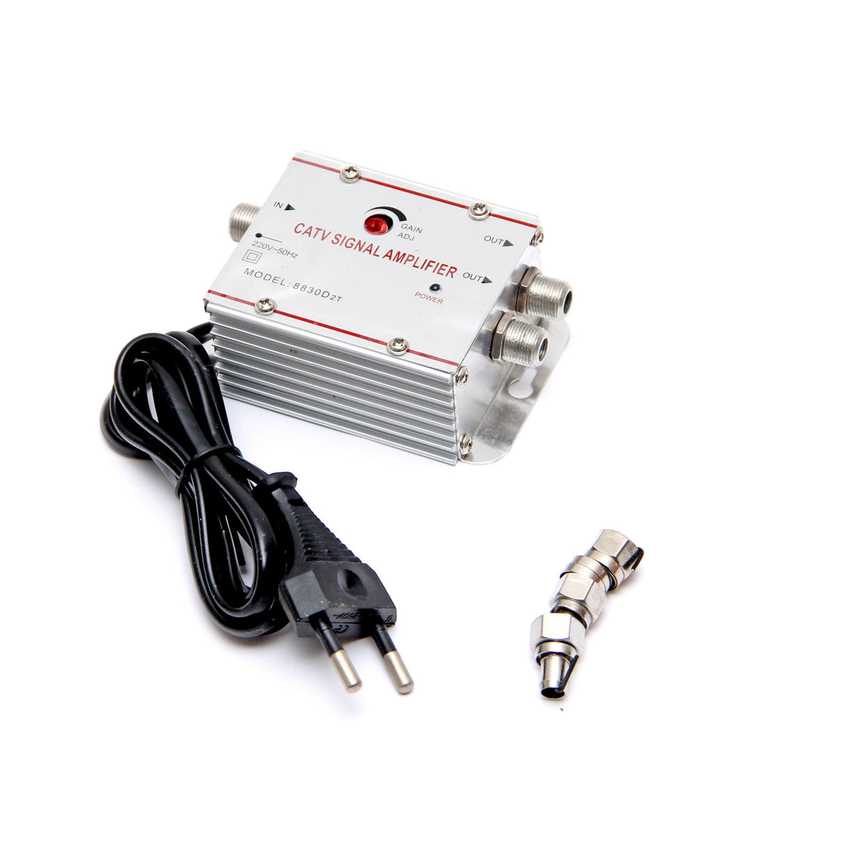 Amplificator de semnal TV cu 2 iesiri 20 dB