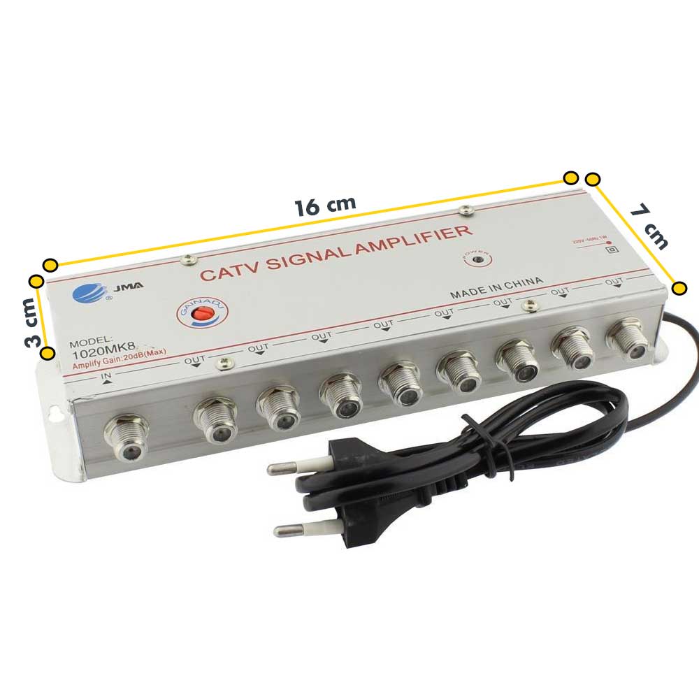 Amplificator de semnal TV , Spliter cu 8 iesiri