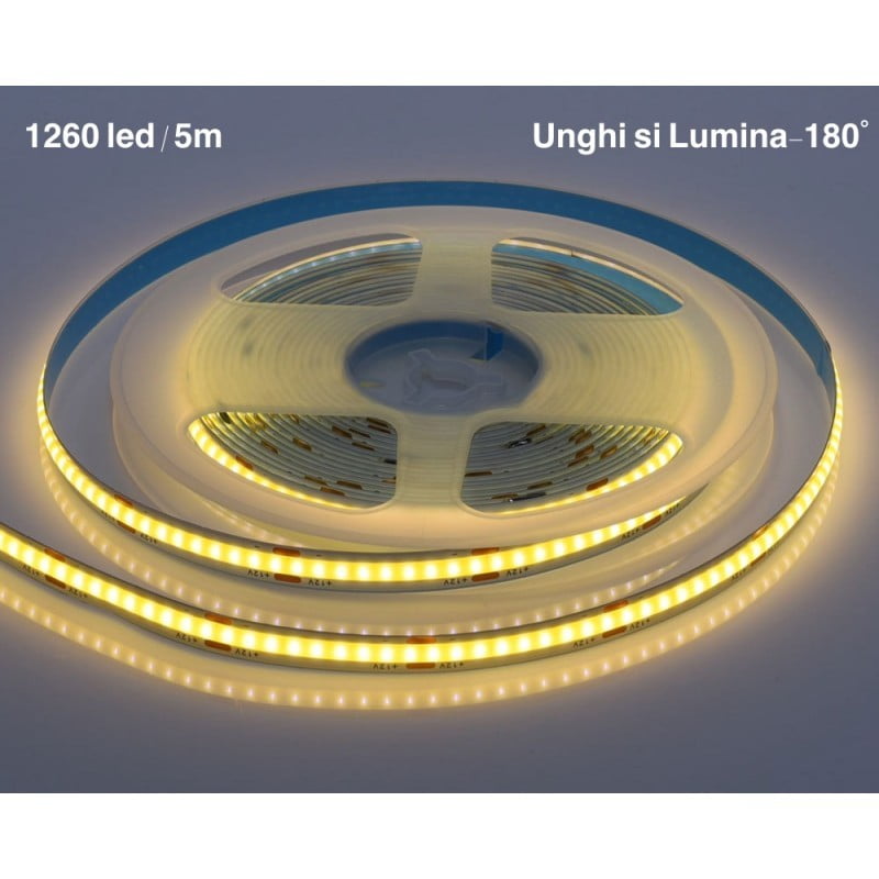 Banda 1260 Led-uri COB, 60W, Alb-cald