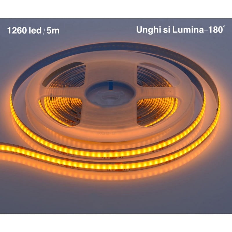 Banda 1260 Led-uri COB, 60W, Galben