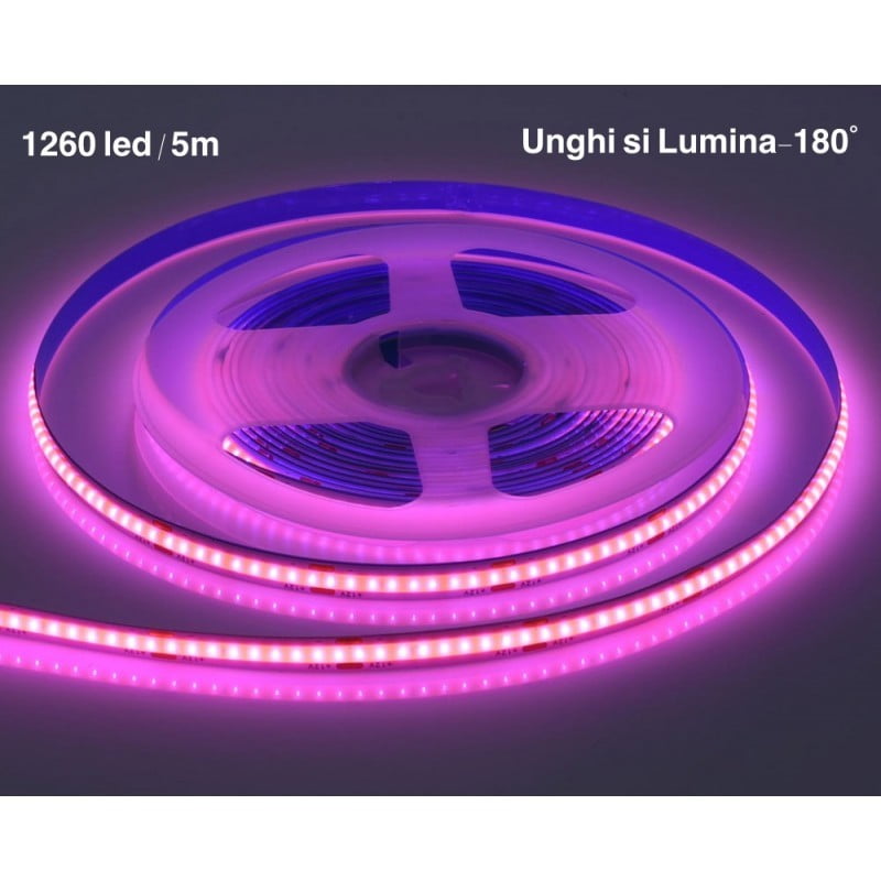 Banda 1260 Led-uri COB, 60W, Roz