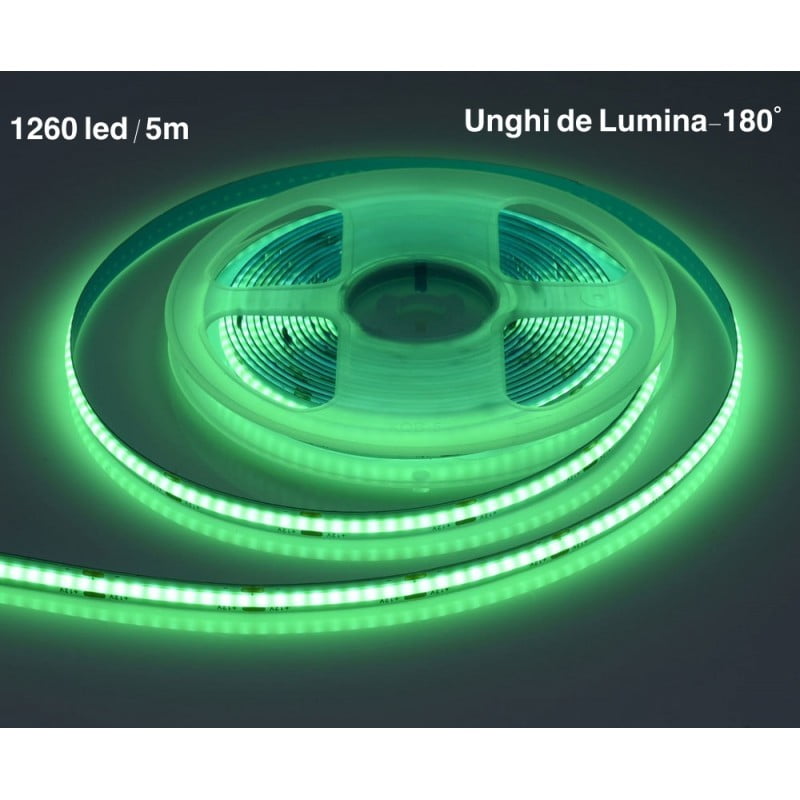 Banda 1260 Led-uri COB, 60W, Verde