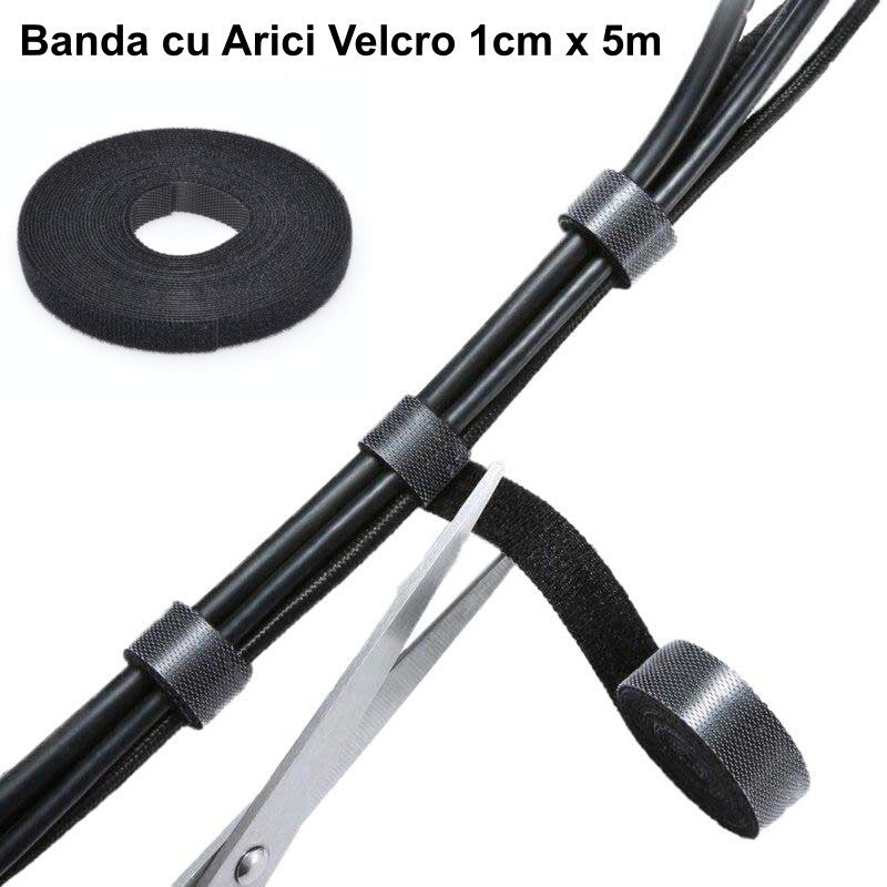 Banda cu Arici Velcro 1cm x 5m