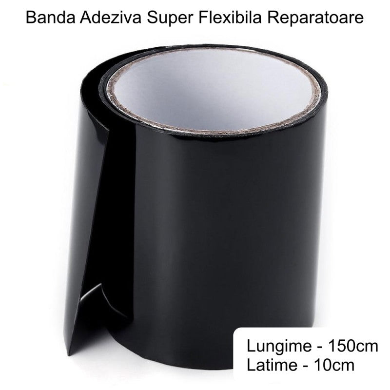 Banda Neagra Super Adeziva 10 X 150CM