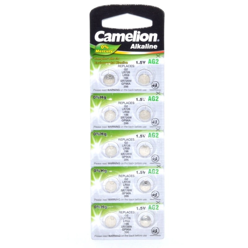 Baterii Alcaline AG2 Camelion 10 Buc