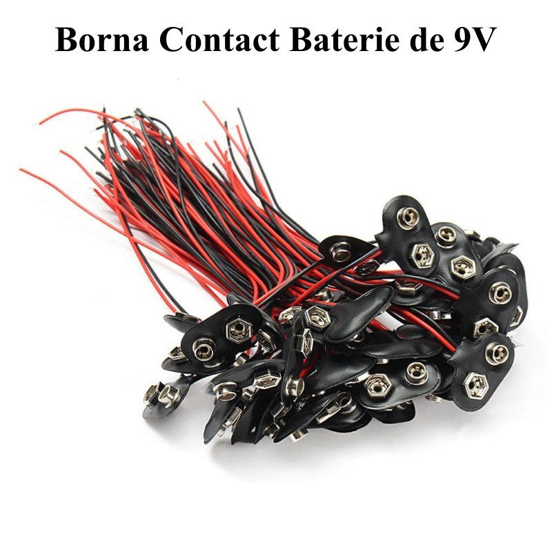 Borna Baterie 9V cu Fire