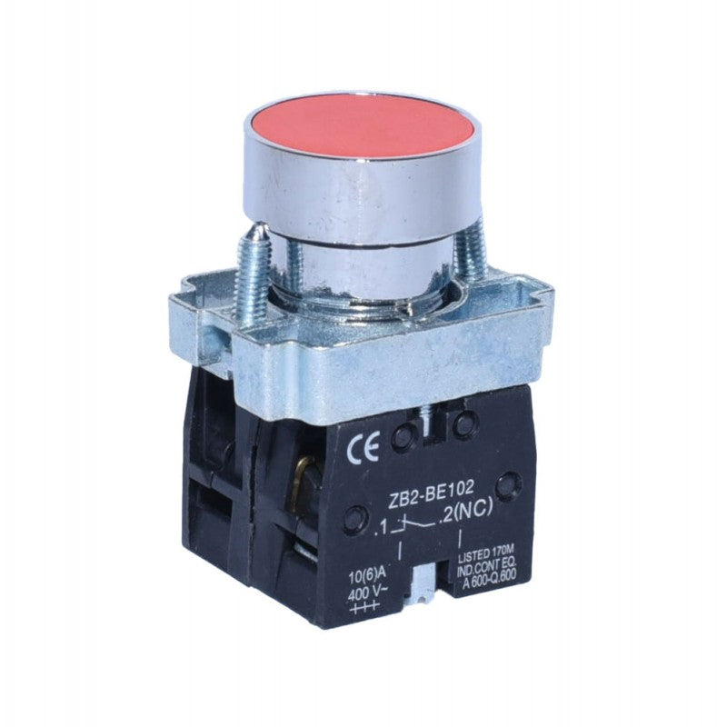 Buton motor push BA45 Rosu 10A