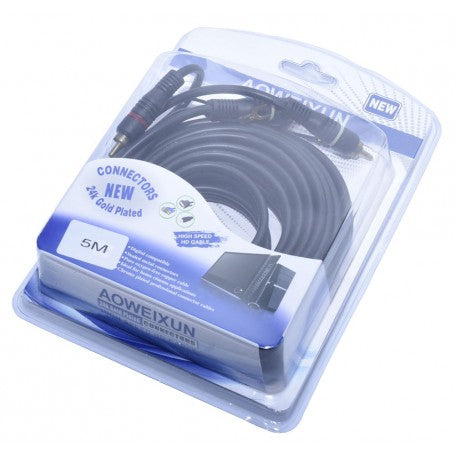 Cablu 2 Rca Tata - 2 Rca Tata cu Remot, 5m