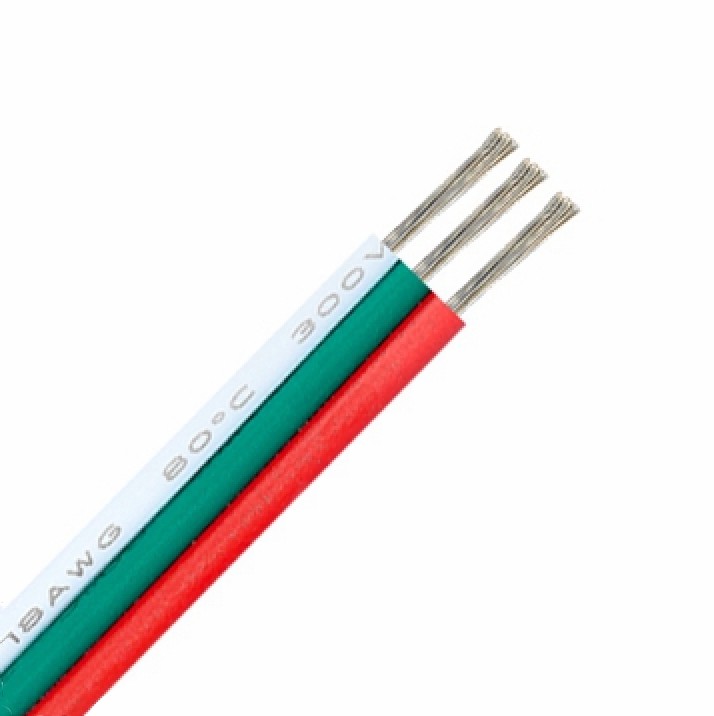 Cablu Alimentare Led RGB 3 Fire, 50m/Rola