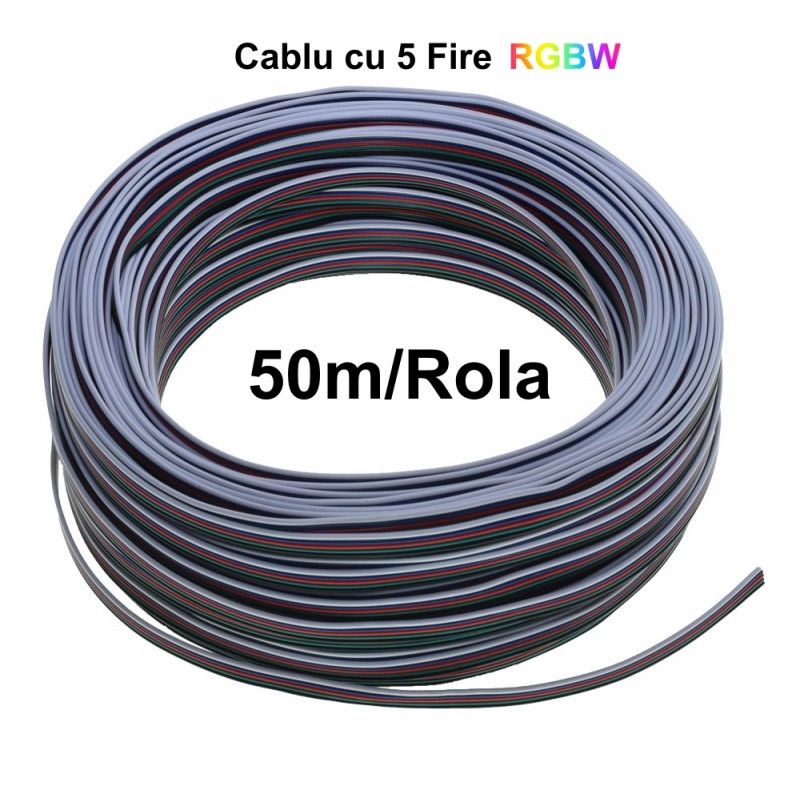 Cablu Alimentare RGBW 5 Fire, 50m