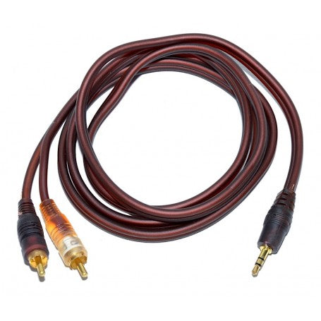 Cablu Audio Jack 3,5mm Tata - 2 RCA Tata, Siliconat 1,5m, Profesional