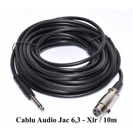 Cablu Audio Jack 6,3MM Tata - XLR Mama, 10M