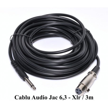 Cablu Jack 6,3mm Tata-Xlr Mama 3m