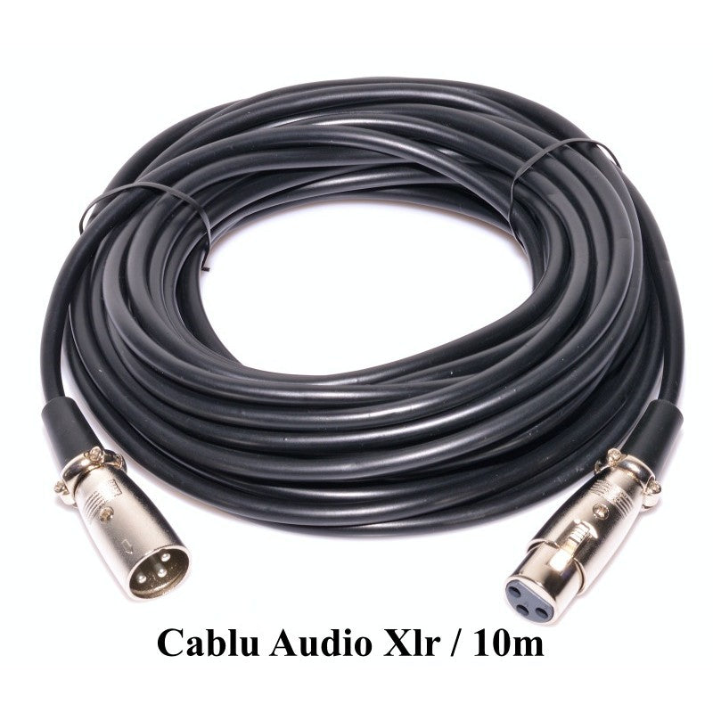 Cablu Audio Xlr Tata - Xlr Mama 3Pini, Profesional, 10M