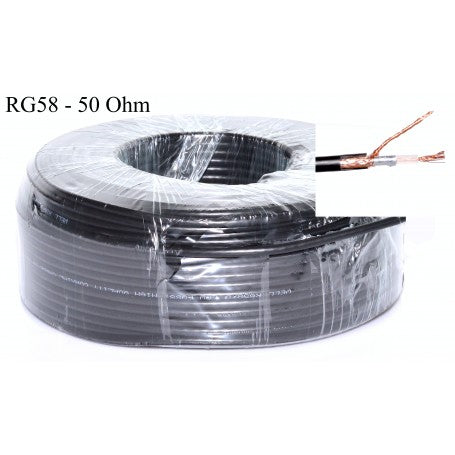 Cablu Coaxial Cupru RG58 - 50 Ohm/100ml