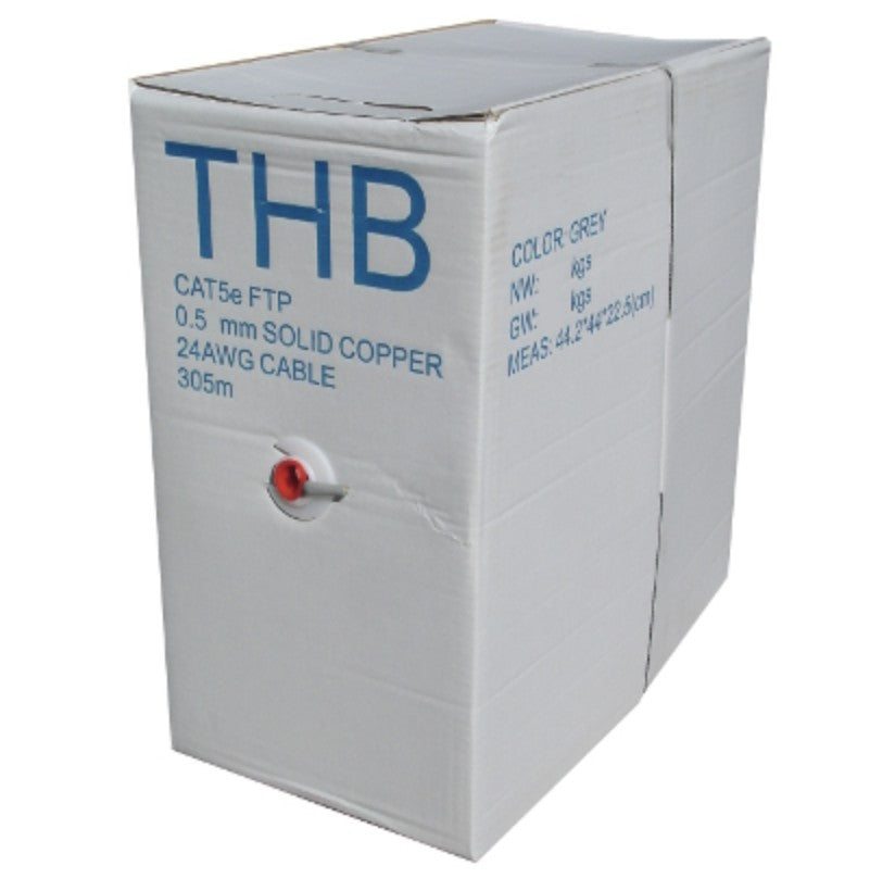 Cablu FTP Cat. 5e Cupru Integral 0.50mm/24AWG rola 305ml THB