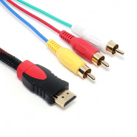 Cablu HDMI tata - 3x RCA 1,5 m