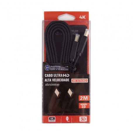 Cablu HDMI Tata cu HDMI Tata Panzat Plat, ULTRA HD 4K-3D, 2m