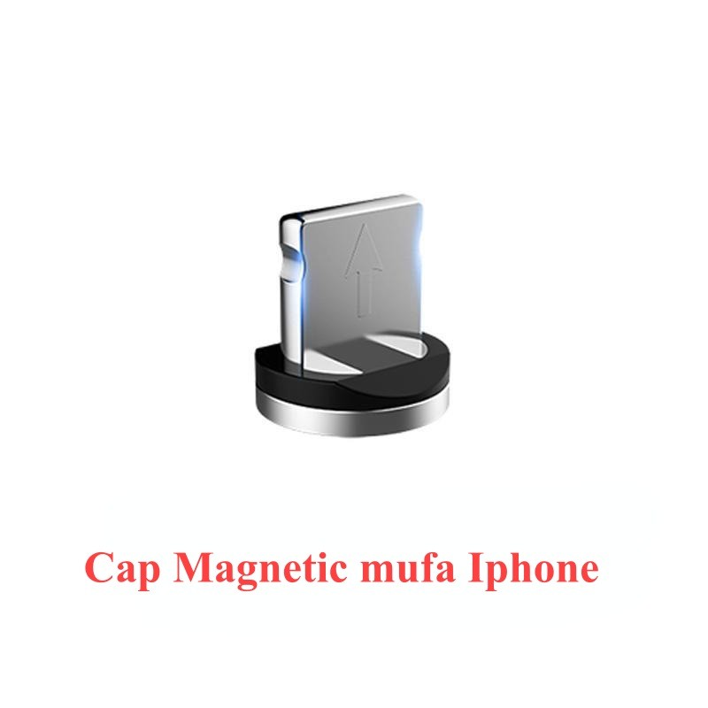 Cablu Magnetic de incarcare iPhone/Type-C/Micro-Usb, 3 Mufe incluse